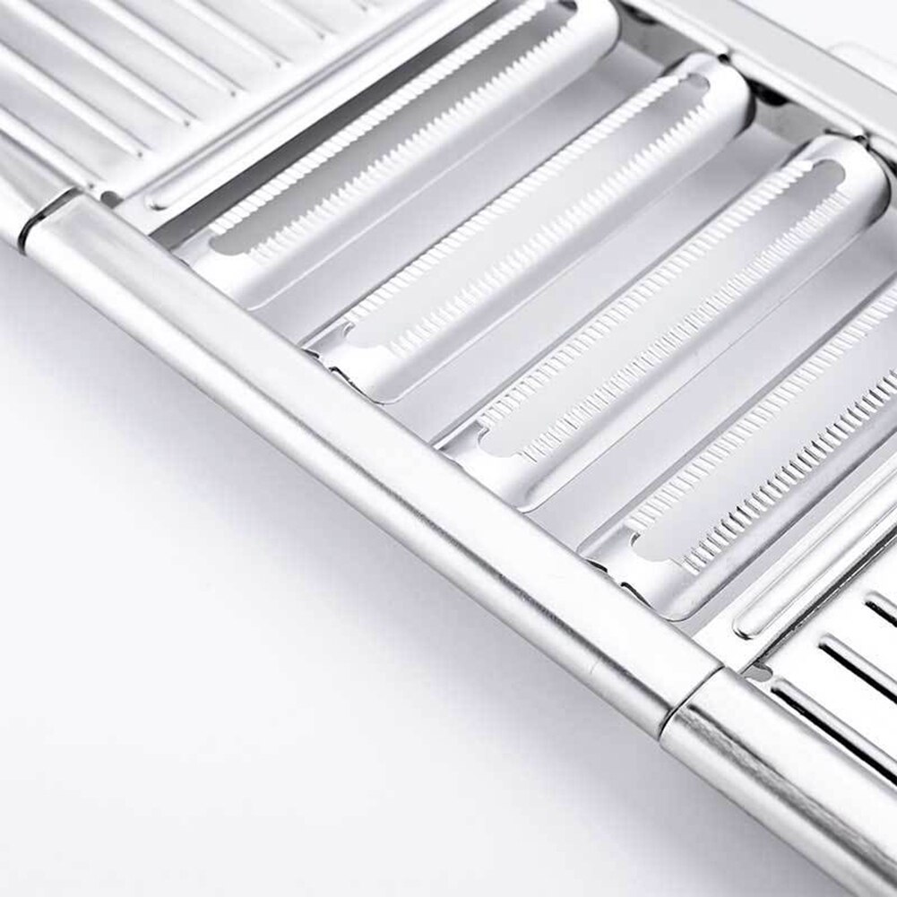 Trancheuse Mandoline de cuisine multifonctionnelle, en acier inoxydable, éplucheuse réglable à lames multiples pour Fruits et légumes,
