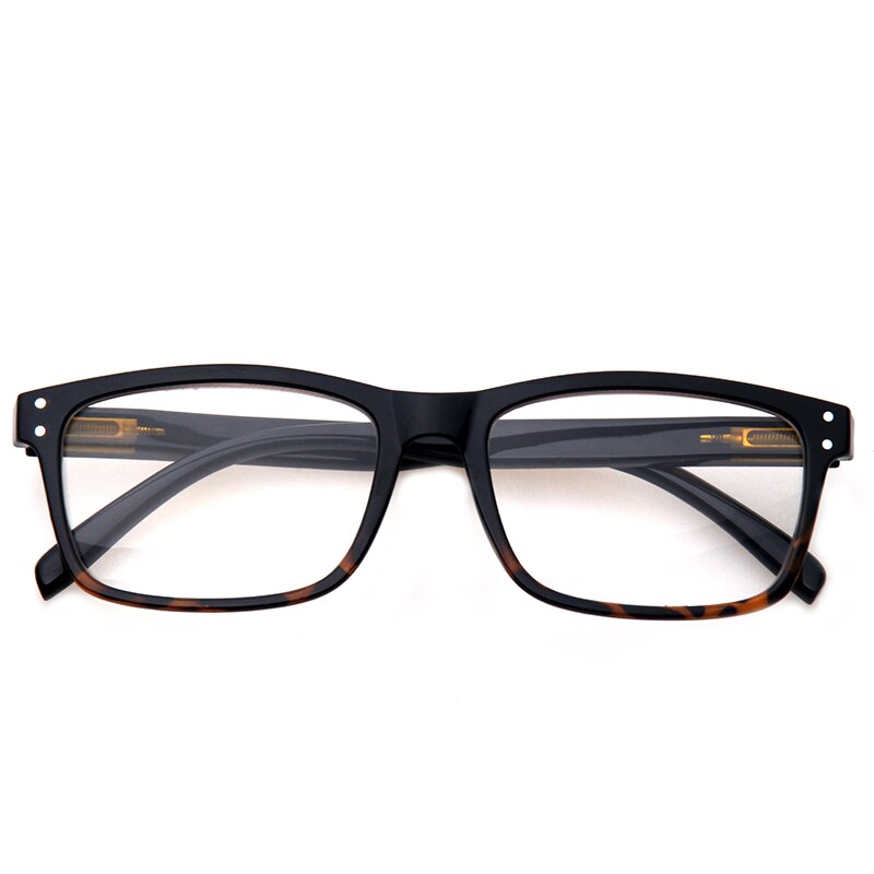 Henotin Lesebrille männer und frauen retro Frühling Scharnier rechteckigen rahmen brillen enthalten sonne leser