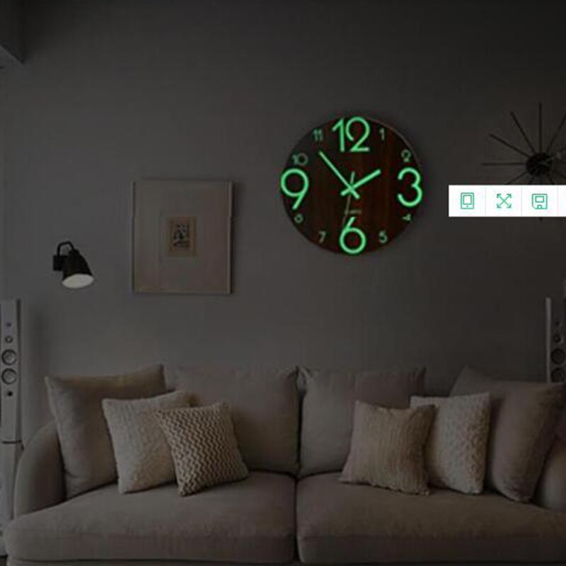 Horloge murale suspendue lumineuse 3D moderne, veilleuses décoratives en acrylique, à monter soi-même, chiffres courts