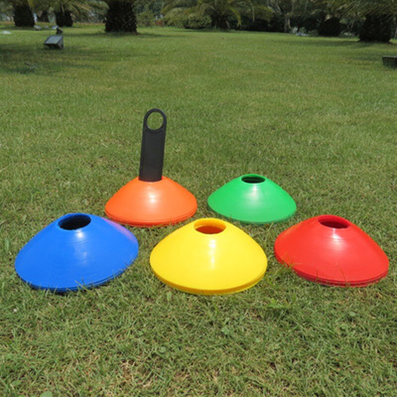 15pcs/25pcs Agility Disc Cone Set Multi Sport Training Space Cones with Plastic Stand Holder for Soccer Football Ball Game Disc