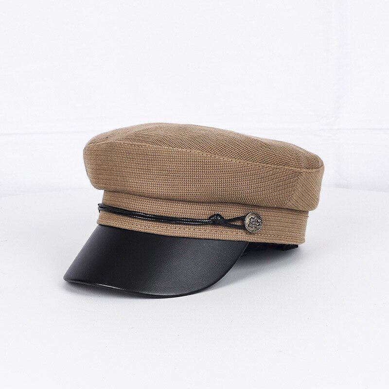 Women Hat Classic Accessories Baker Boy Hat Solid Newsboy Cap Black Cotton Winter Navy Cap Popular Baker Boy Hat