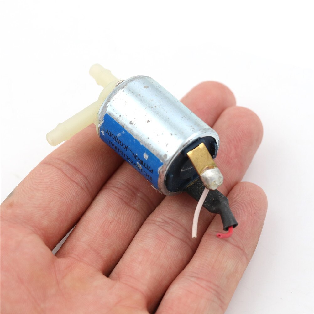 Mini válvula solenoide de agua de Gas eléctrico CC, 12V, tipo normalmente cerrado, solenoide de Control electrónico, válvula de aire desanimada,