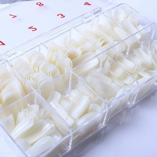 500 stuks/set volledig dekkende acryl nepnagels tips nepnagels manicure diy tool nepnagels acryl nageltips kunstnagels: Default Title