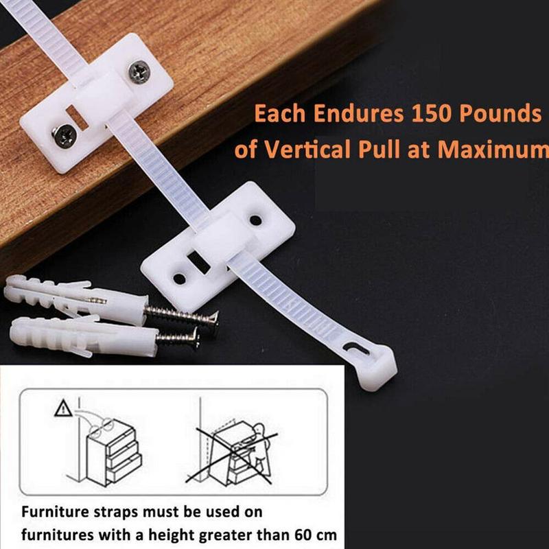 Baby Safety Anti-Tip Straps For Flat TV Protection Wall tilt Safety Strap and Prevent Lock For Kids Furniture Y0Q7