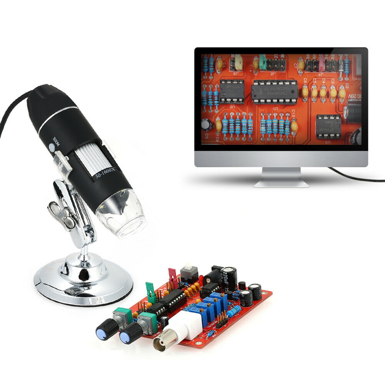 1600X 8 8 LED Digital Microscope Handheld LED Light USB Digital Handheld Microscope Endoscope Magnifier Camera AU USB