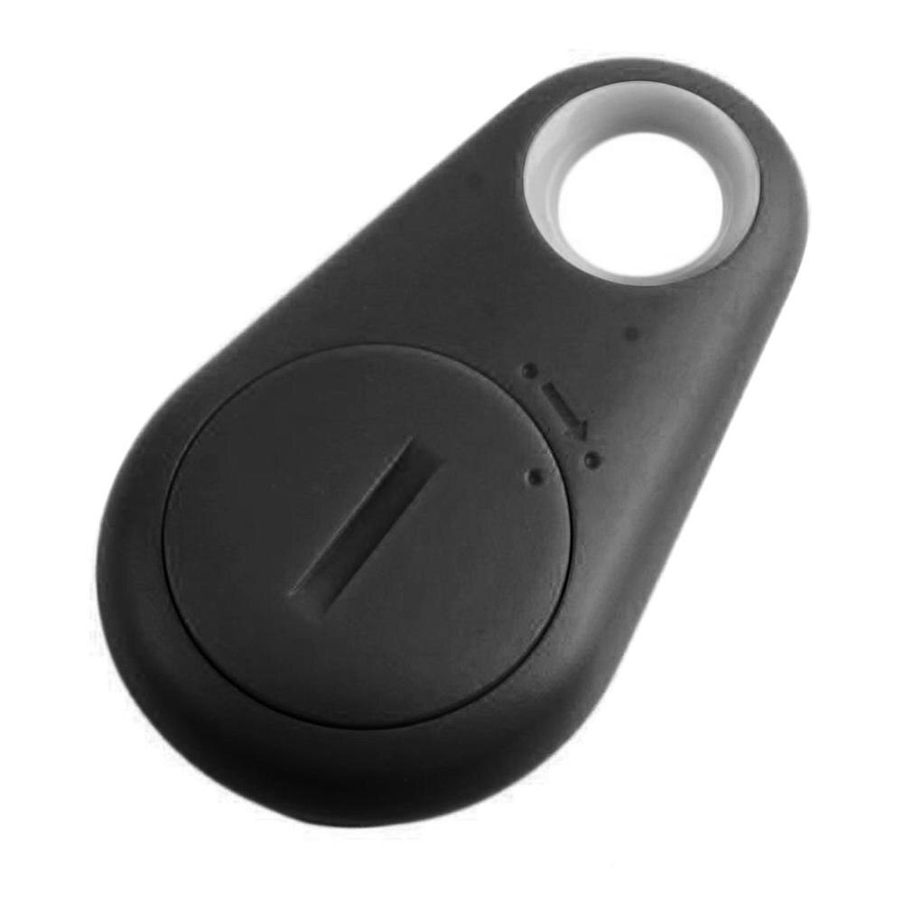 Mini localizador de gota de agua GPS Bluetooth 4,0 localizador de llave perdida portátil rastreador de mascotas dispositivo antirrobo de alarma de dos vías: Black