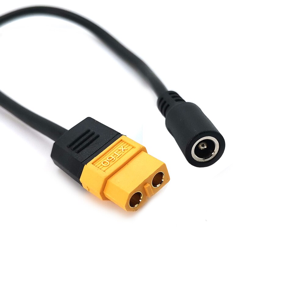 22 awg 30cm xt60 vrouwelijke kogelconnector naar vrouwelijke  dc5525 stroomkabel 5.5 x 2.5mm adapter voor rc-voeding lader lipo-batterij