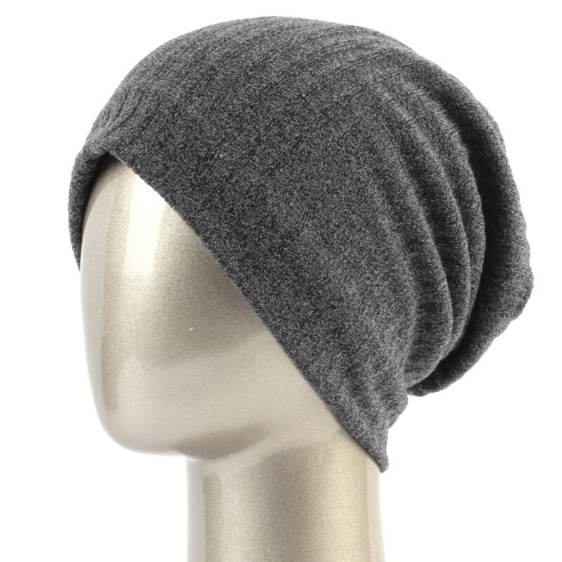 Geebro damska prążkowana czapka typu czapka bez daszka zimowa jednobarwna bawełna Slouchy czapki dla kobiet panie Balavaca Skullies & czapki Dropshipping