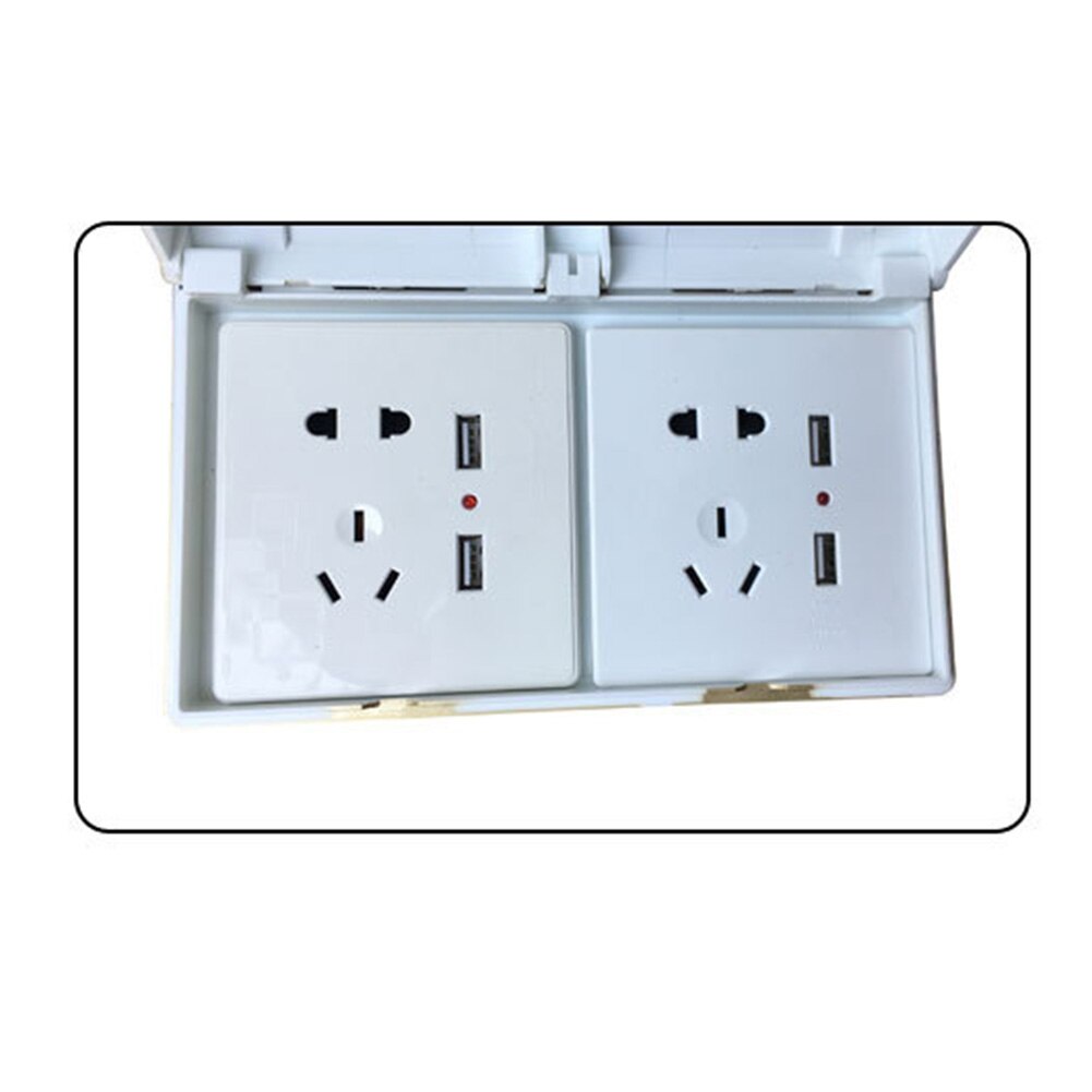 Baby Plug Cover Double Socket Protector Child Safety Switches Outlet Box Waterproof Electric Office Wall Mount Household Durable