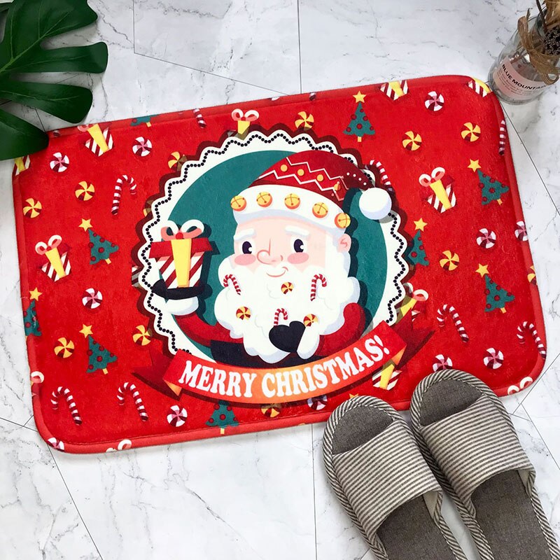 60Cm Kerst Decoratie Indoor/Outdoor Deur Mat Outdoor Deurmat Voor Veranda/Keuken/Wasruimte Welkom mat Tapijt: D01