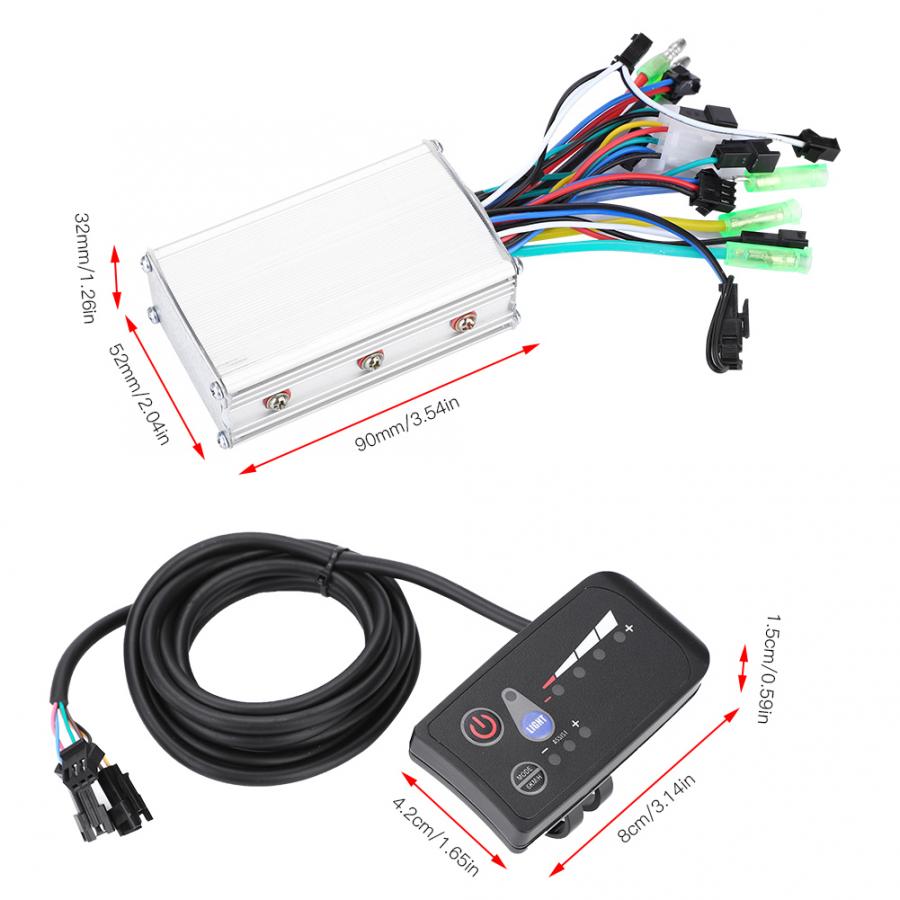 24V 36V 48V 250W/350W Electric Bicycle Controller Waterproof LED LCD Display Brushless For Electric Bike E-bike Controller