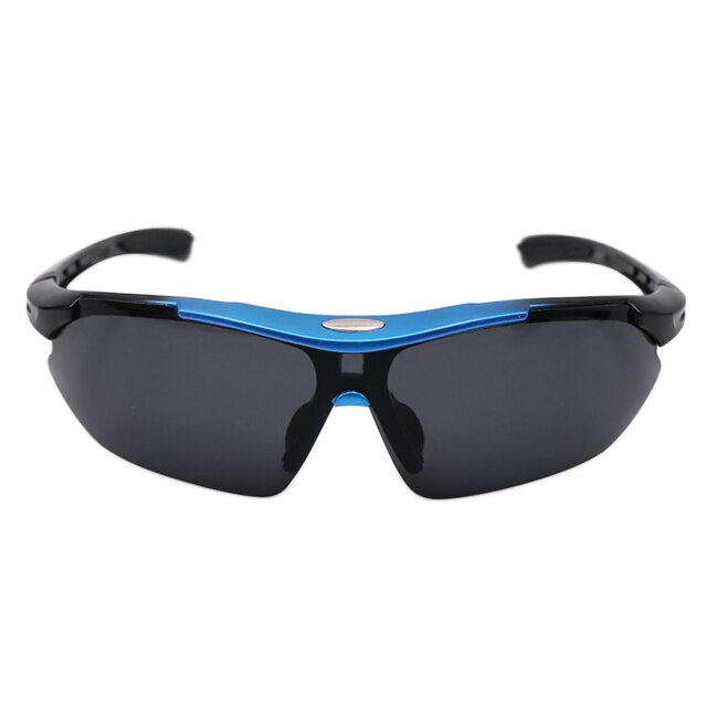 Ciclismo óculos de sol das mulheres dos homens da bicicleta de montanha uv400 estrada esporte mtb óculos equitação ao ar livre gafas: BLACK BLUE