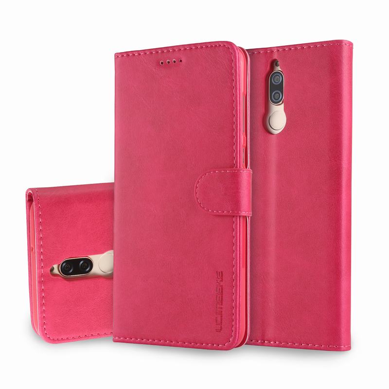 Di lusso di Caso Per Huawei Mate 10 Lite Caso Della Copertura di Vibrazione Per Huawei Mate 10 Pro Mate10 Cassa Del Raccoglitore Magnetico Vintage sacchetti del telefono Custodie: Mate 10 Pro / Rose Red