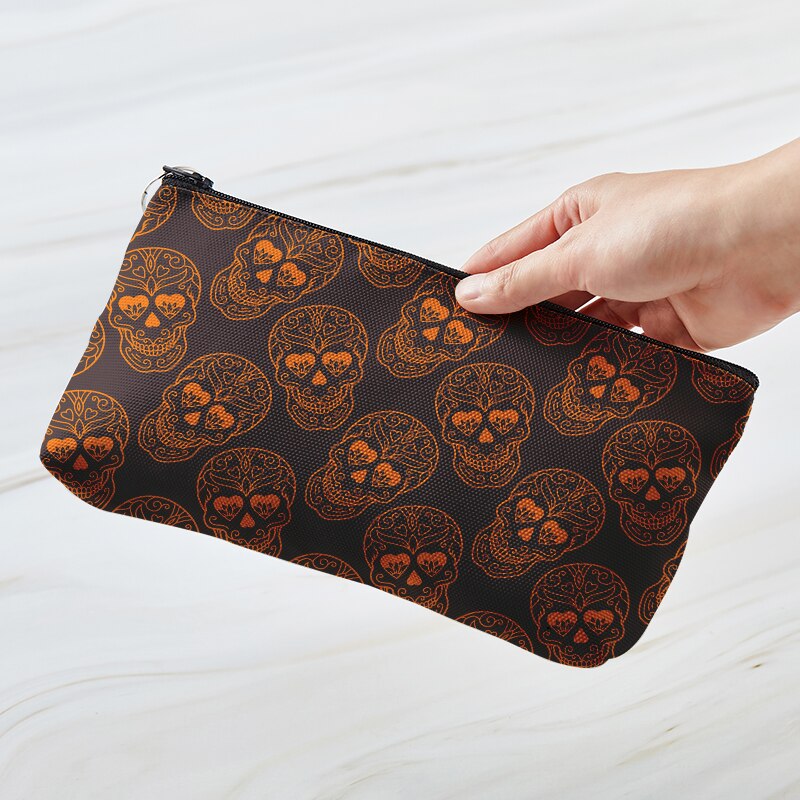 Skull Print Vrouwen Outdoor Opbergtas Toiletartikelen Organiseren Cosmetische Tas Draagbare Rits Vrouwelijke Reizen Make Up Gevallen: Style2