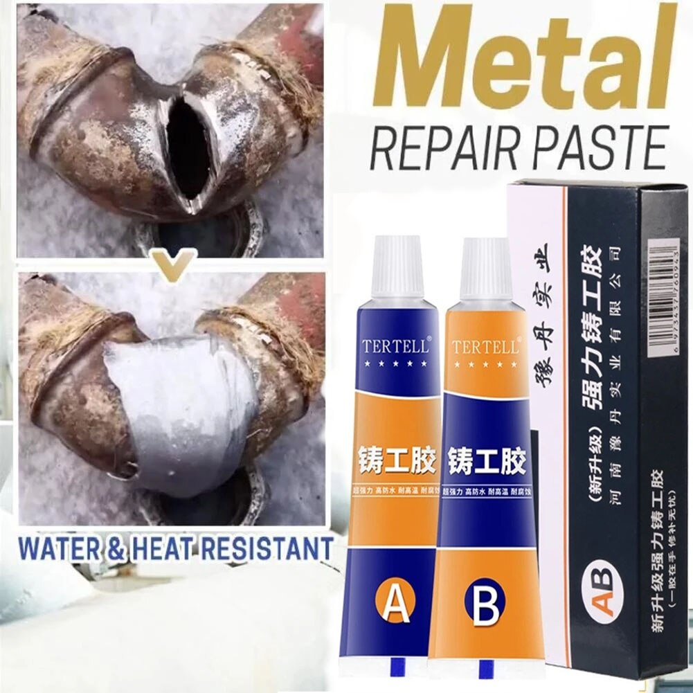 70g Metal Repair Paste Metal Cold Welding Industrial Glue DIY Repair Glue Super Glue Heat-resistant Quick-drying Solder Glue
