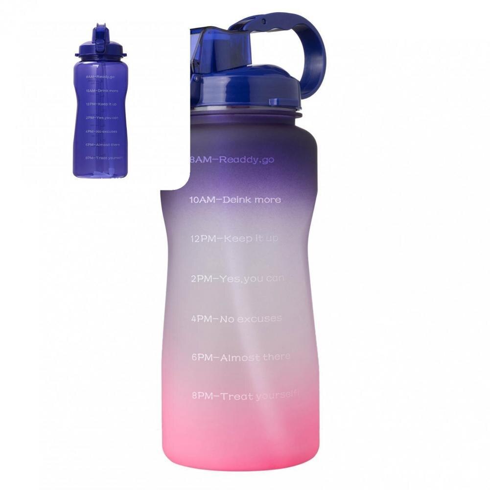 Tirtan 2L Stylish Outdoor Water Bottle Tasteless Kettle Time Marker for Fitness
