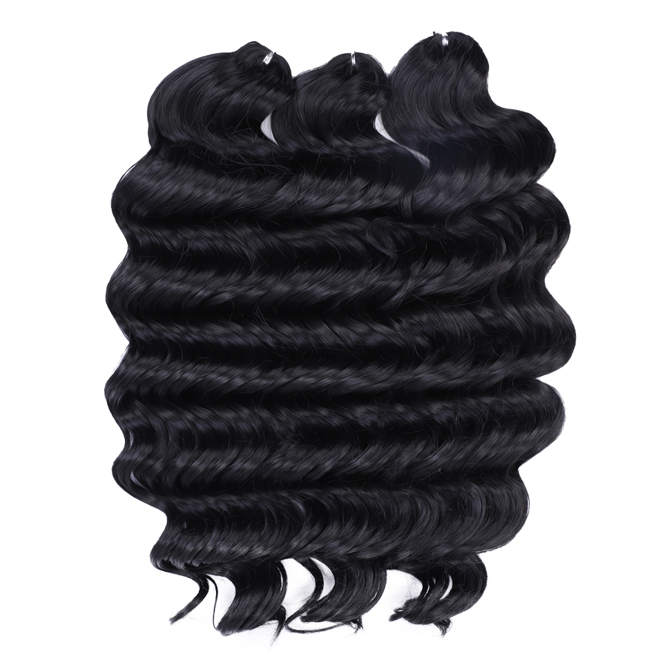 Extensiones de cabello trenzado de arcoíris, pelo sintético ondulado profundo, Passion Twist, Crochet, 24 pulgadas/60cm, ombré, marrón, Rubio: #1B