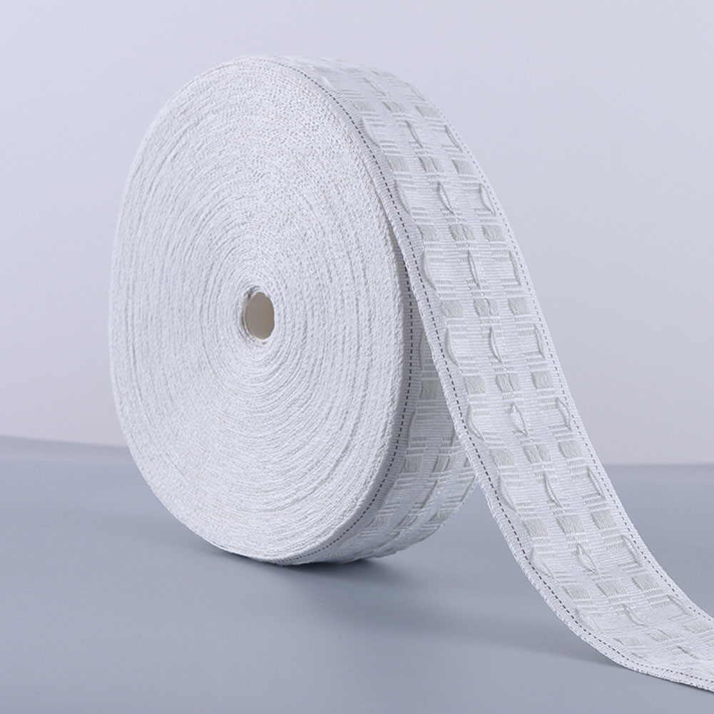 10M Grommet Curtain Pull Tape Belt Cloth Eyelets Punching Hook Pleat Curtain Ring