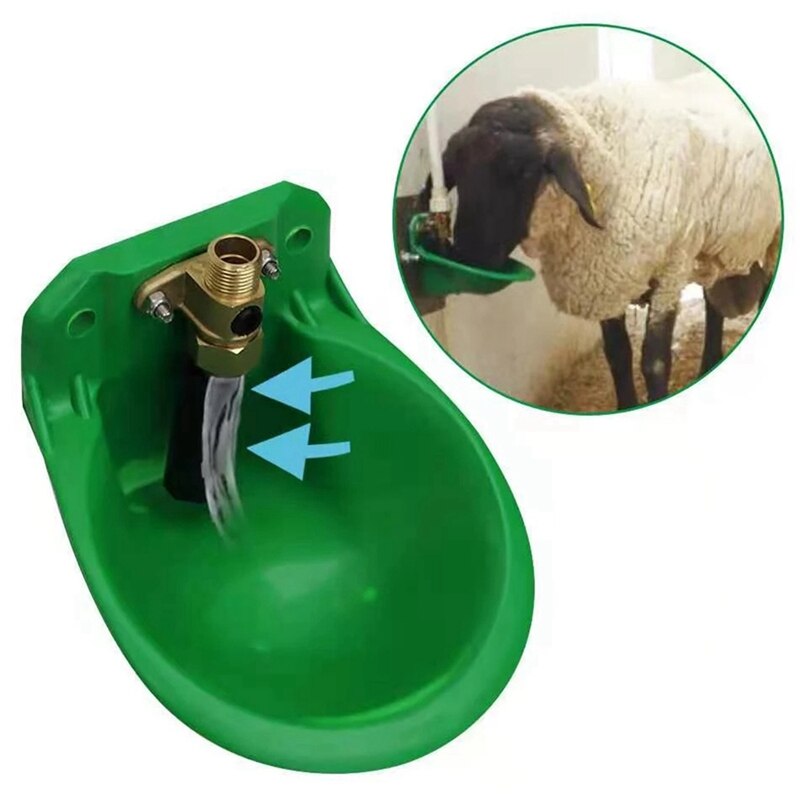 Automatic Durable Sheep Drinker Cup Catter Goat Drinking Bowl Horse Water Feeder Tool Farm Animal Cow Plastic Using