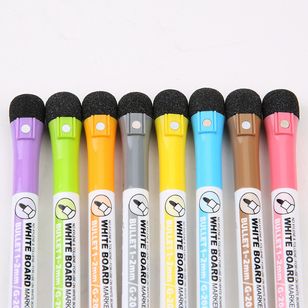 4 Stks/set Whiteboard Magnetische Uitwisbare Pennen Markers Droge Wissen Pagina 'S Kinderen Tekening Pen Board Markers