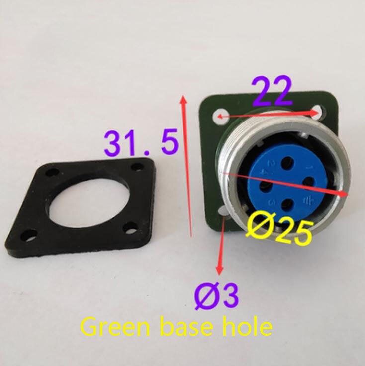 1PC Engraving Machine High-Speed Spindle Motor Special Aviation Plug Aviation Plug-In Socket Base Fixed Wiring Plug Faucet: 12