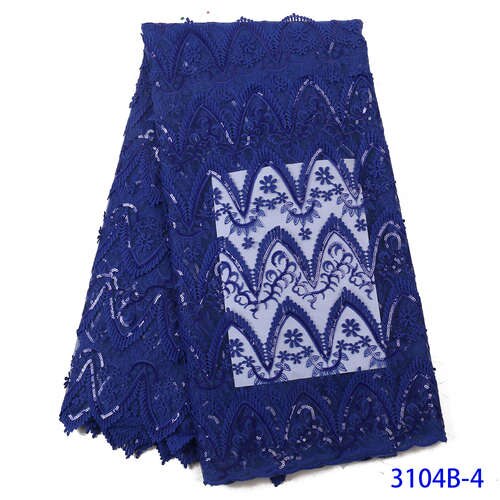 Himmel Blau Französisch Spitze Stoff Afrikanischen Bestickte Tüll Stoff mit Pailletten Nigerian Schnürsenkel Stoffe für Hochzeit Kleid KS3104B: Bild 4