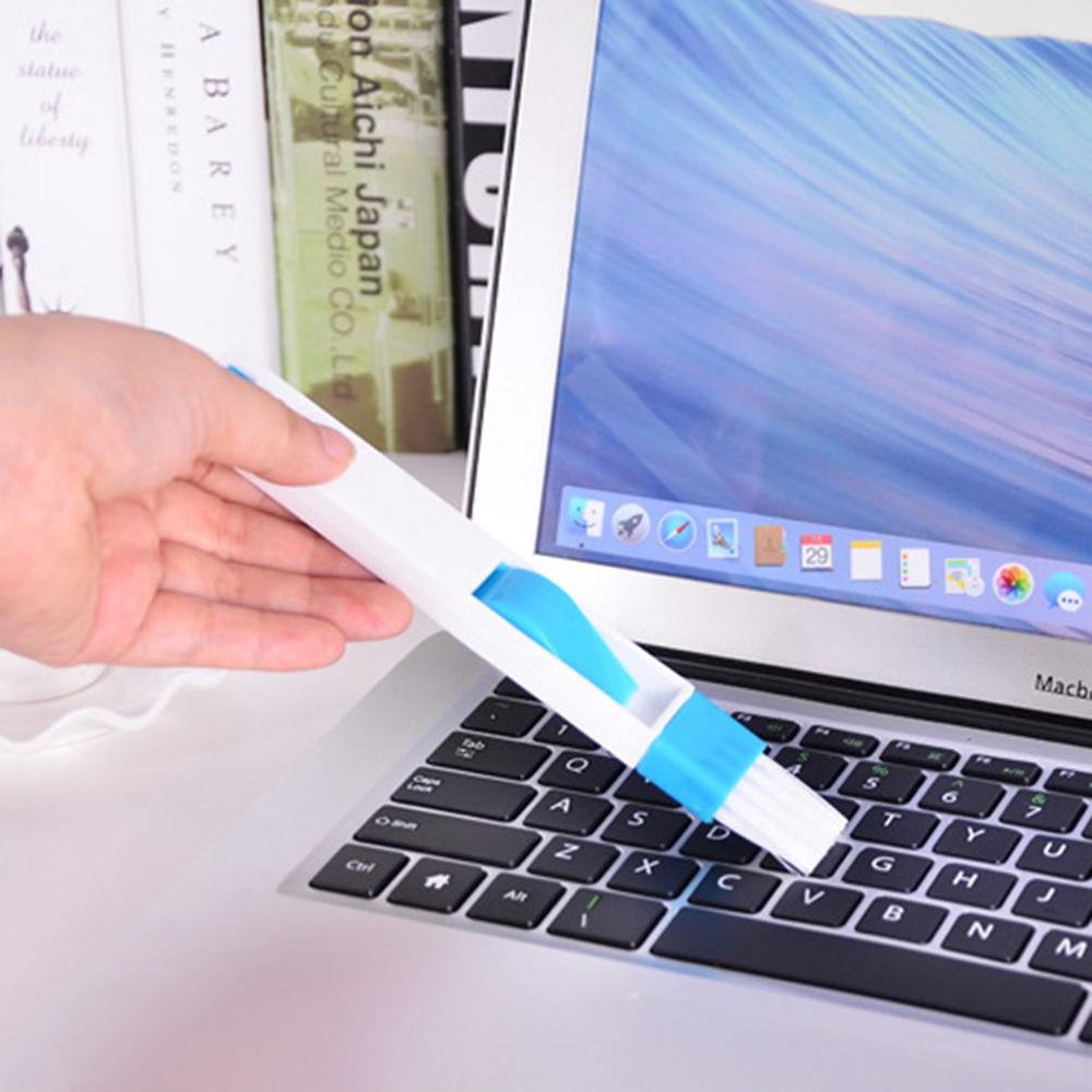 Multi-Function Computer Keyboard Cleaner Window Cleaning Brush Window Groove Nook Cranny With Dust Shovel Window Track Cleaner
