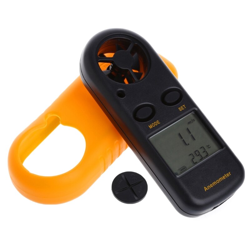 GM816 Mini Digitale Anemometer Windsnelheid Temperatuur Tester w/LCD Backlight