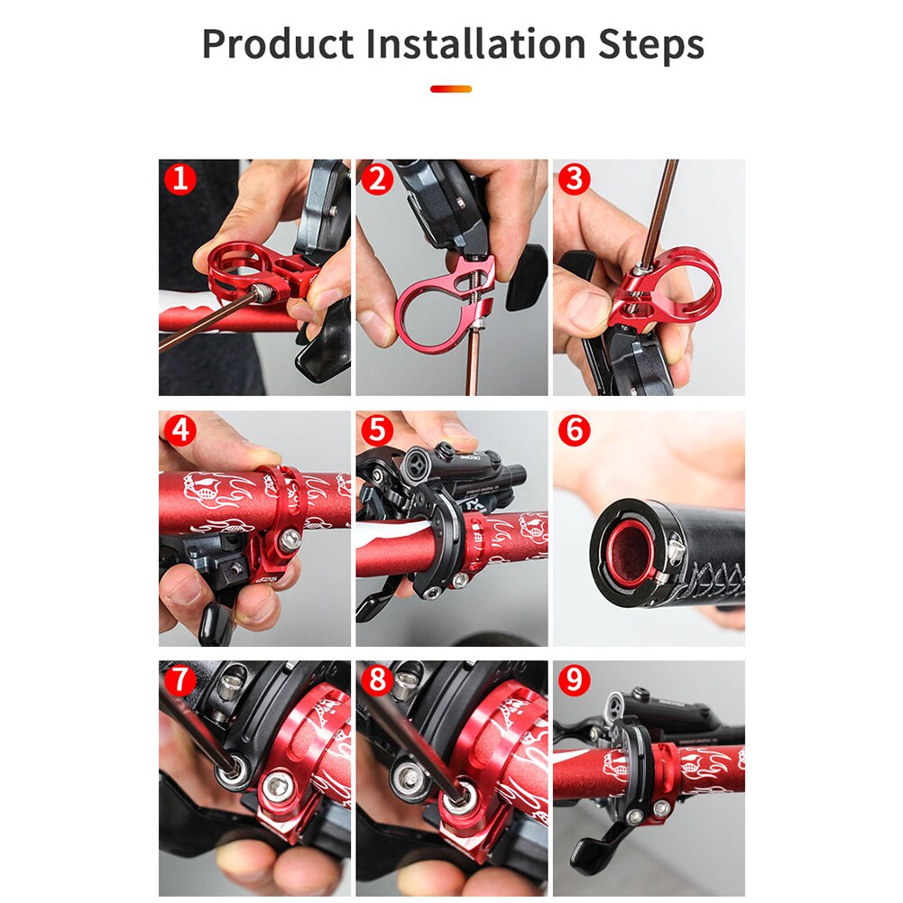 Fiets Switch Clamp Fiets Shifters Klem Aluminiumlegering Fiets Klem 22.2Mm Trigger Clamp Voor Sram X7 X9 X0 Xx XO1 XX1 Reparatie