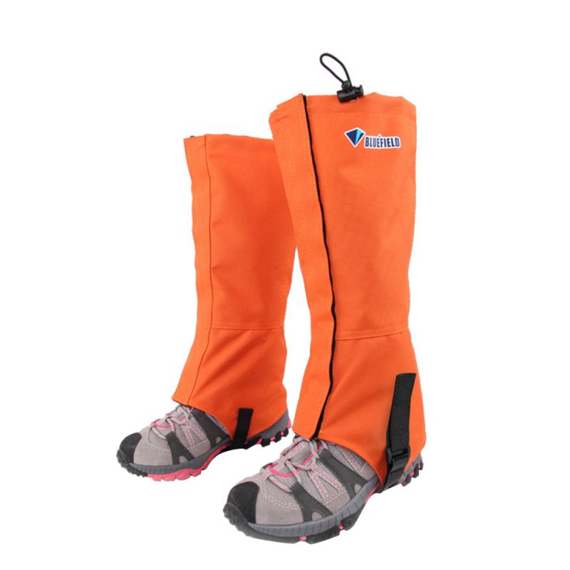 Wasserdicht Schnee Schutz Schutz Sport für Beinlinge Knie-Pad Skifahren Wandern Klettern: Orange / L