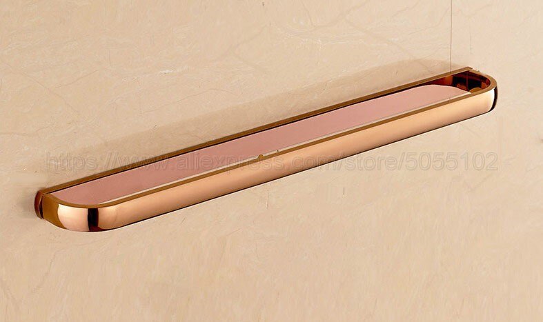 Rose Goud Messing Afwerking Badkamer Accessoires Set, Papier Houder, Handdoek Bar, Zeep Mand, toiletborstel Houder, Badkamer Sets zba865: Single Towel Bar