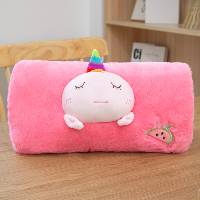 Peluche chauffe-main Kawaii pour filles, jouets en peluche doux, animaux, oreiller, poupée Fruit de dessin animé, de saint valentin pour enfants: watermelon
