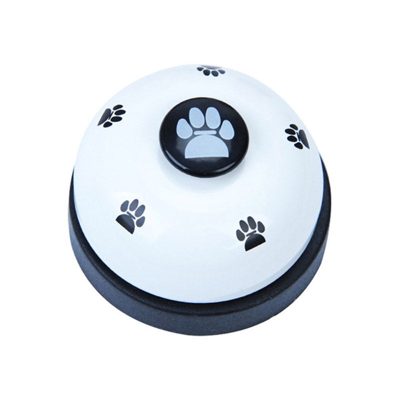 Pet Bell Supplies Trainer Bells Training Cat Dog Toys Dogs Training Treat Bags Dog Training Equipment Clicker: White