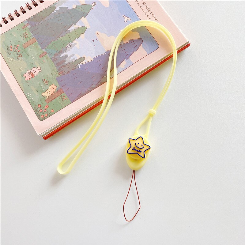 Cute Keychain Straps Rope Mobile Phone Neck Strap Lanyard for ID Card key chain USB badge holder DIY Lariat Lanyard Hang String: FR521-3