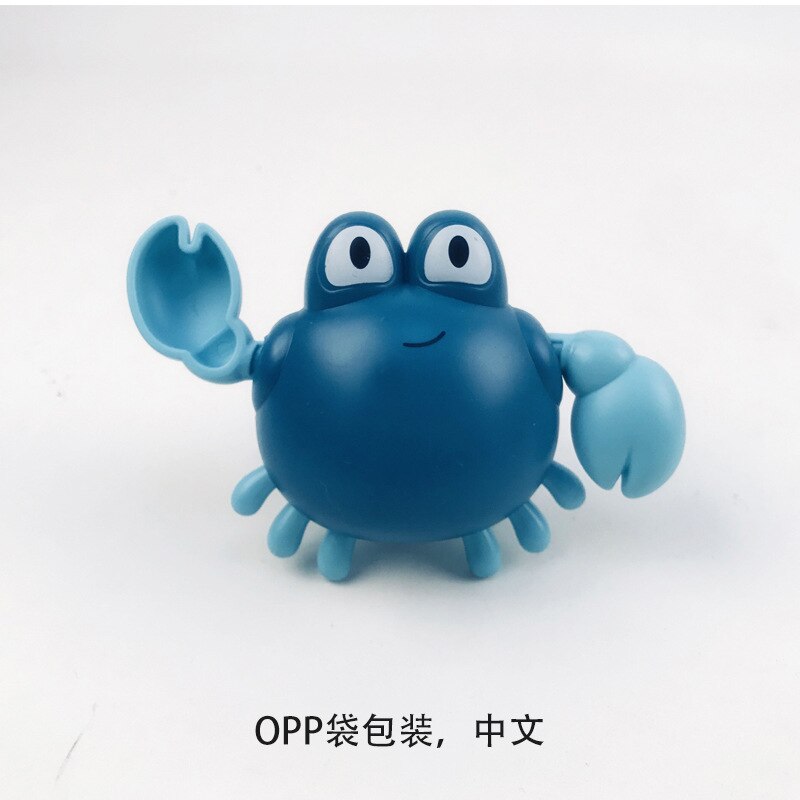 Baby Bath Toys Animal Cute Cartoon Tortoise Crab Classic Baby Water Toy Infant Swim Chain Clockwork Toy For Kid Newest: L