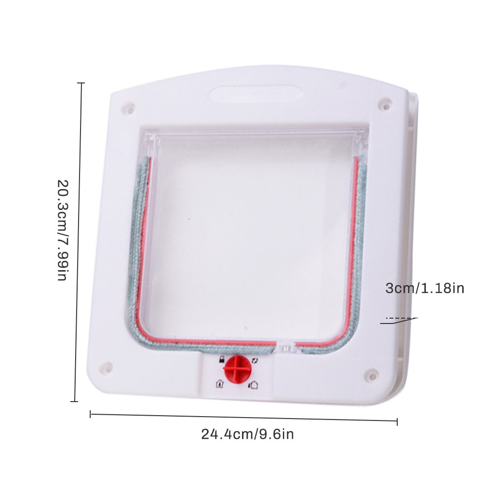 Pet porta automática dobrável seguro guarda pet kit porta gato gatos pequenos cães passar através de montagem na parede do cão suprimentos de segurança: Default Title