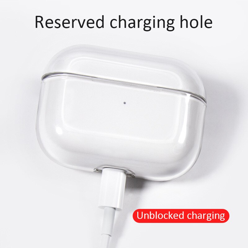 Transparent Protective Case Cover For Apple Airpods Pro PC Hard Shell Charger Box Protector for Airpods Pro Bluetooth Earphone