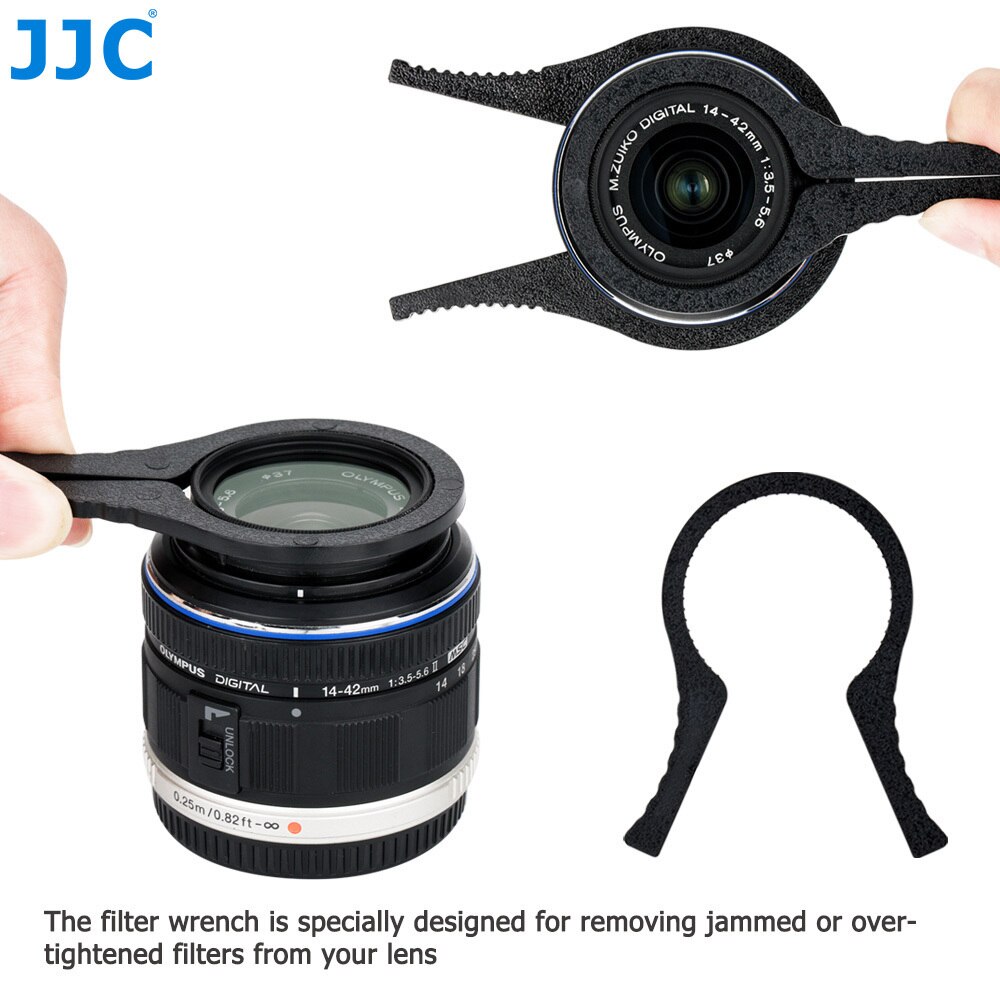 JJC 3in1 Filter Wrench for 37mm 40.5mm 46mm 49mm 52mm 55mm 58mm 62mm 67mm 77mm 82mm 86mm UV CPL ND Filter Remove Detaching Tool