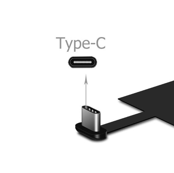 Qi Wireless Charging Kit Transmitter Charger Adapter Receptor Receiver Pad Coil Type-C Micro USB kit for iPhone Xiaomi Huawei: Sliver