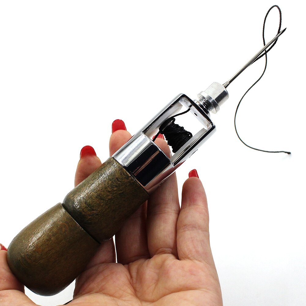 Awl Leather Sewing Tool Leather Craft Edge Stitching Belt Shoemaker Canvas Repair Tool Leather Needle DIY Manual Sewing Machine