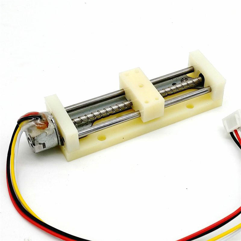 Slide table screw linear stepper motor, old motor, slide table, can be used normally