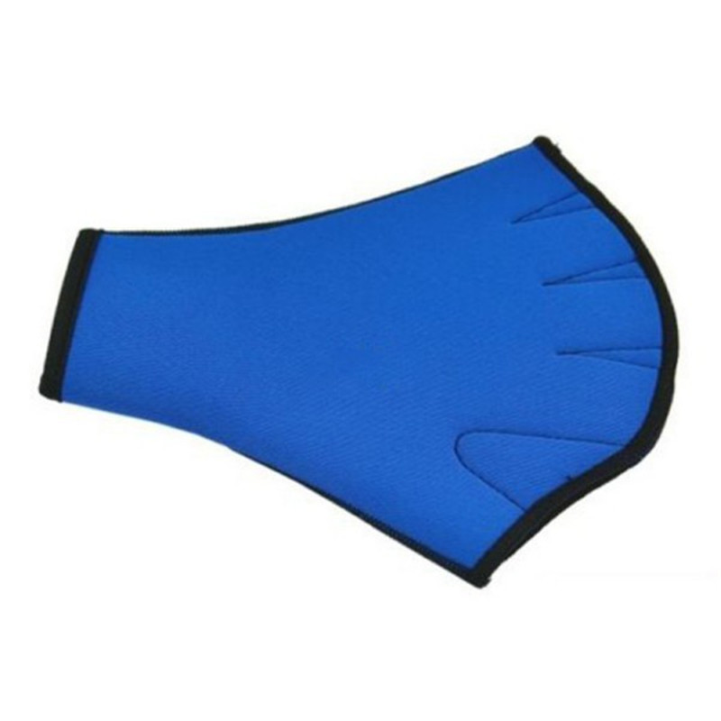1 paar Wasser Aerobic Aqua Jogger Schwimmen Schwimmen Surfen Tauchen Schwimmhäute Neopren Paddel Handschuhe Blau