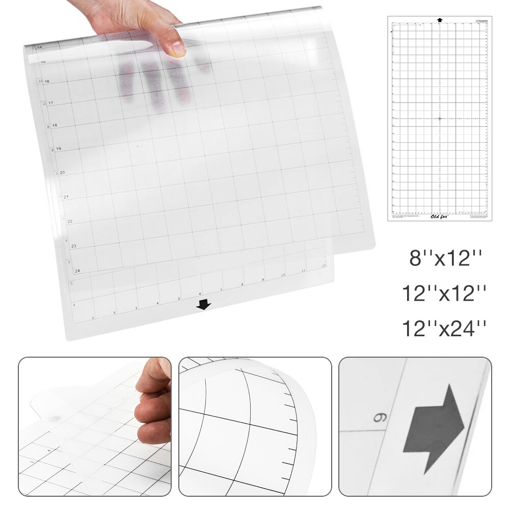 3/5/10pcs Replacement Cutting Mat Transparent Adhesive Mat With Measuring Grid 12*8Inch for Silhouette Cameo Plotter Machine