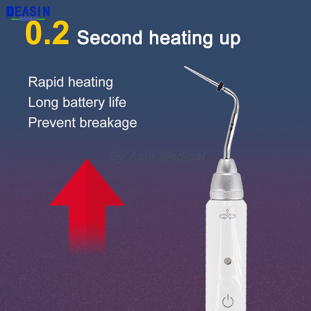 Dental Dental Cordless Wireless Gutta Percha Obturation System Endo Heated Pen Dental Cordless Wireless Gutta Percha+2 Tips