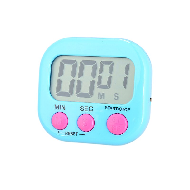 LCD Screen Kitchen Timer Baking Timer Alarm Clock for Cooking Baking Sports Games Student Examination Electronic Reminder: Blue