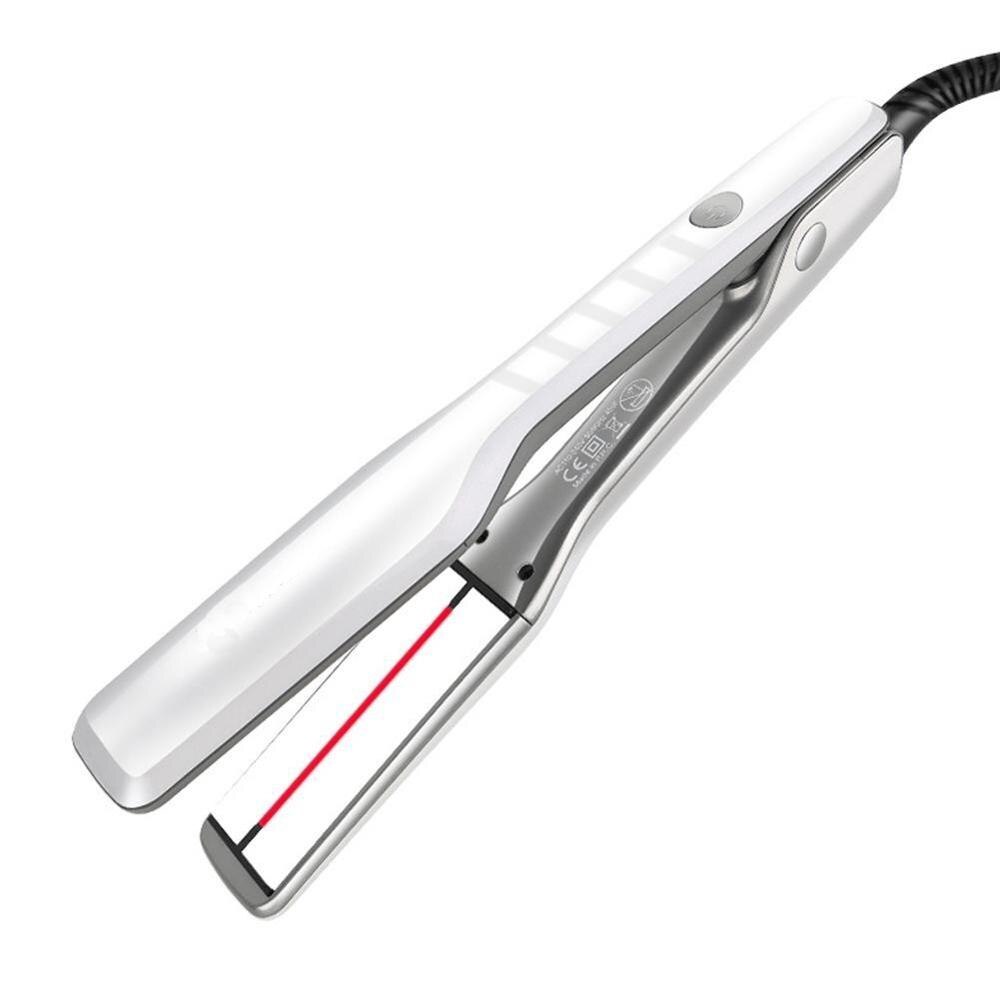 Hair Straighteners Ceramic Infrared Ultrasonic with Not Hurt Hair LCD Hair Straightener Plywood Adjustable Temperature: Yellow / EU