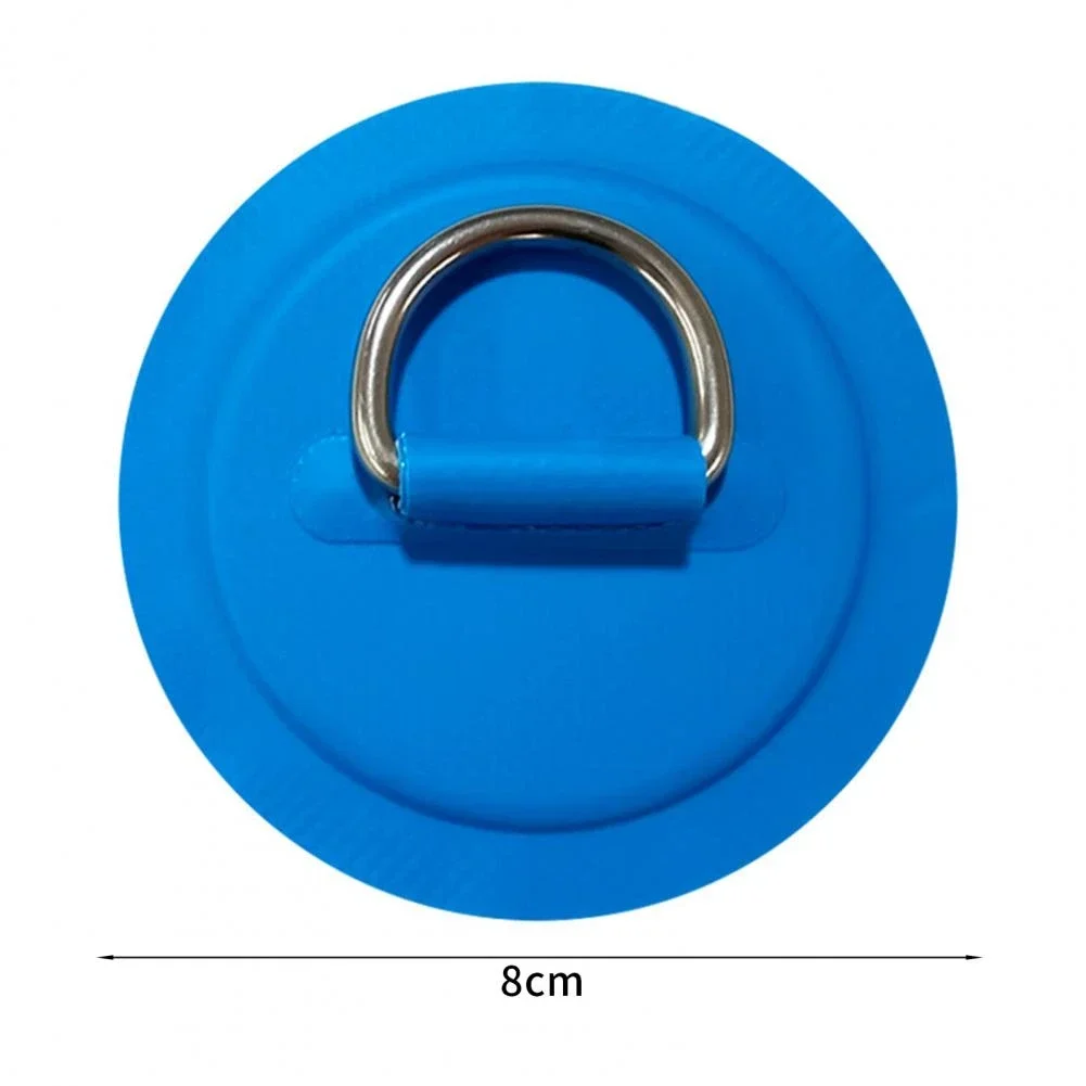 1PC Surfboard Dinghy Boat PVC Patch Stainless Steel DRing Pad Deck Rigging Rope Ring Buckle Kayaking Inflatable Boat Accessories