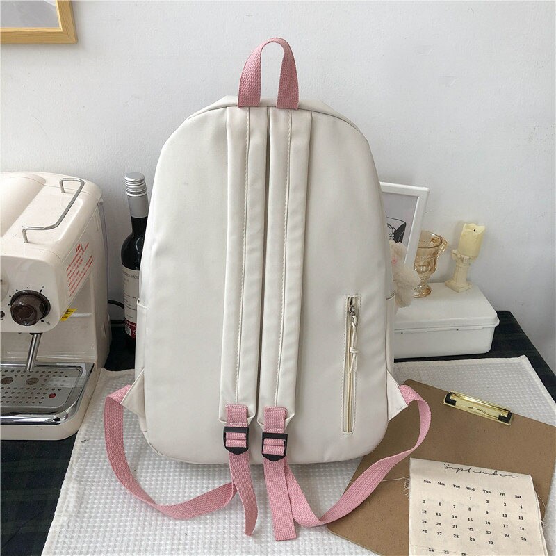 neue Frauen Rucksack Neue Patchwork Weibliche Große Kapazität Wasserdichte Nylon Schultern Schule Tasche Geburtstag