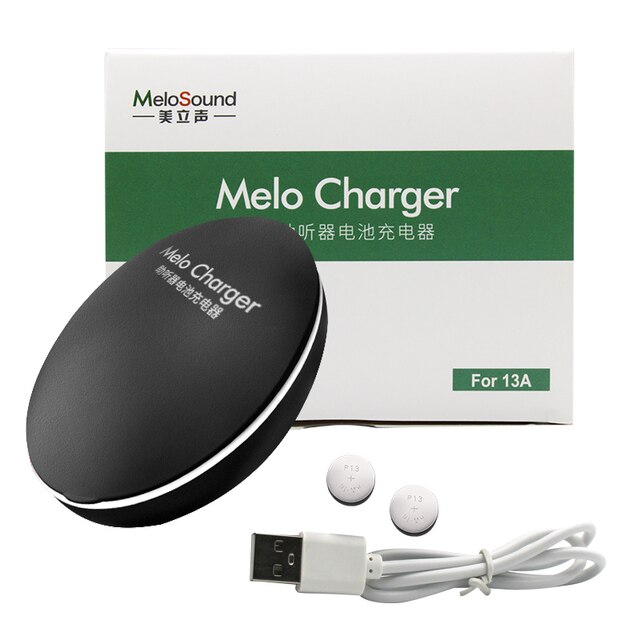 Rechargeable Battery For Hearing Aids, 13 Size Cycle Charge Battery And Charger Kit ,All 13 size hearing aids well fit: KIT 1