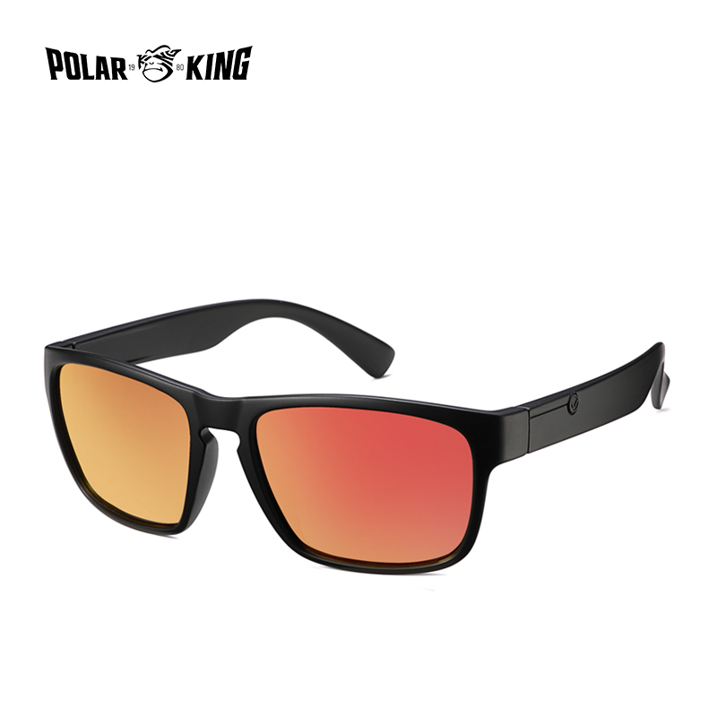 POLARKING, gafas de sol polarizadas para hombres, gafas de sol de plástico, gafas de sol cuadradas a la para hombres, gafas de sol de viaje: Blanco